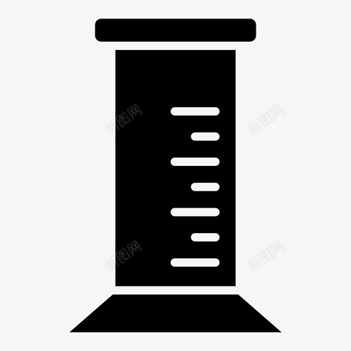 量筒设备实验室图标svg_新图网 https://ixintu.com 实验室 实验室设备字形 设备 量筒