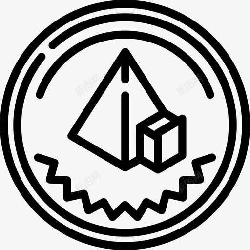 苏丹镑非洲硬币直线图标svg_新图网 https://ixintu.com 直线 苏丹镑 非洲硬币
