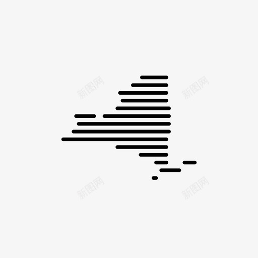 纽约州美国图标svg_新图网 https://ixintu.com 州 纽约 美国 美国各州