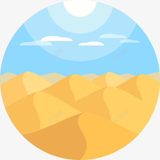 沙漠景观收集平坦图标svg_新图网 https://ixintu.com 平坦 景观收集 沙漠