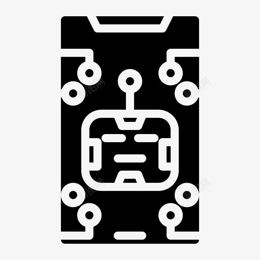 机器人智能手机安卓建筑图标svg_新图网 https://ixintu.com 制造 安卓 安卓机器人固体 工厂 建筑 机器人智能手机
