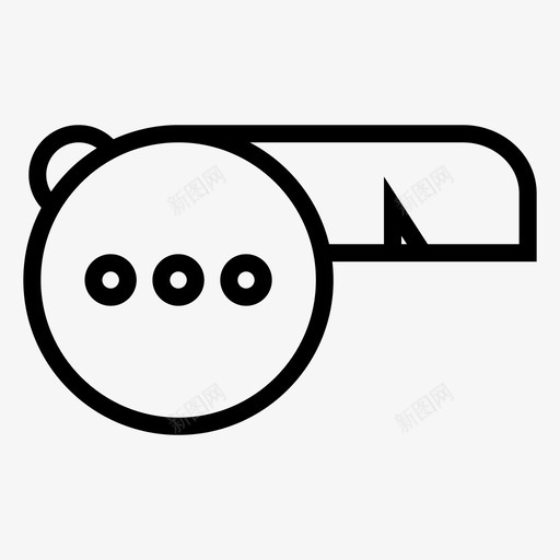 运动场足球场裁判哨图标svg_新图网 https://ixintu.com 裁判哨 足球场 运动场