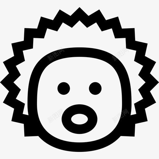 刺猬动物8直系图标svg_新图网 https://ixintu.com 刺猬 动物8 直系