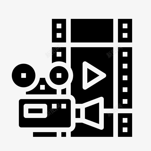 爱情故事相机已婚图标svg_新图网 https://ixintu.com 婚礼 已婚 爱情故事 相机 视频 黑色婚礼
