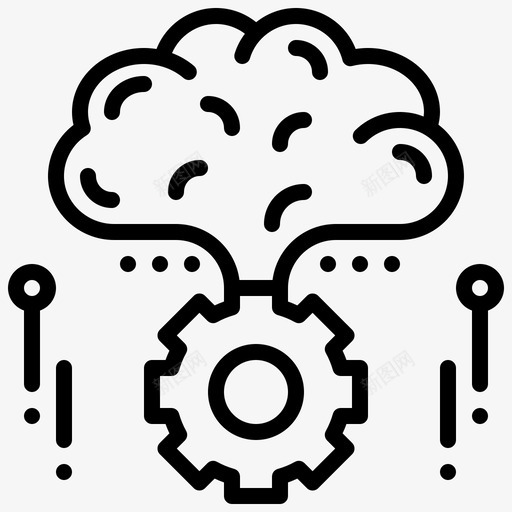 创意大脑装备图标svg_新图网 https://ixintu.com 专注概述 创意 大脑 想法 感知 装备 过程