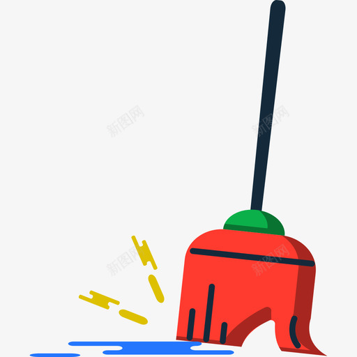 扫帚彩色杂集图标扁平svg_新图网 https://ixintu.com 彩色杂集图标 扁平 扫帚