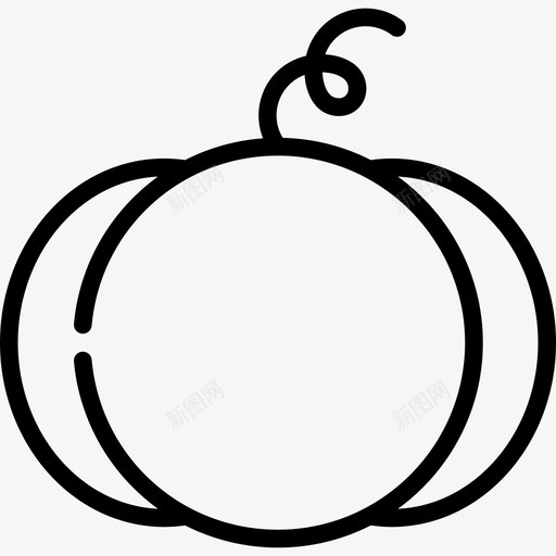 南瓜万圣节线工艺线状图标svg_新图网 https://ixintu.com 万圣节线工艺 南瓜 线状