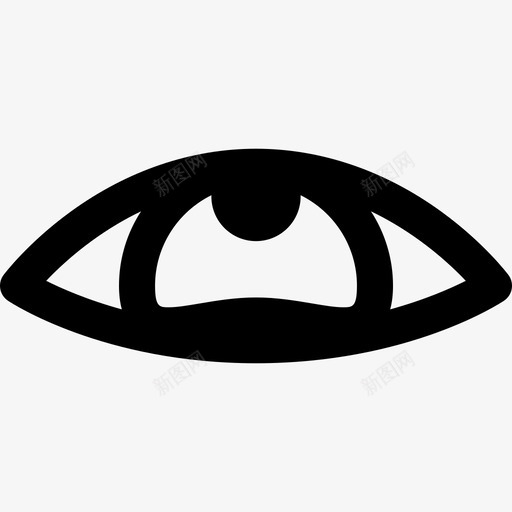 抬头眼睛包着直线的图标svg_新图网 https://ixintu.com 抬头 直线的 眼睛包着