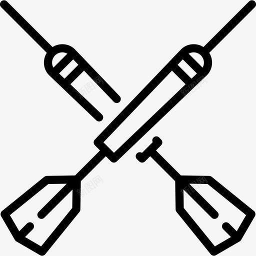 飞镖游乐园线船直线型图标svg_新图网 https://ixintu.com 游乐园线船 直线型 飞镖