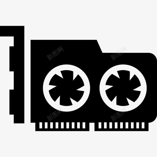 GFX卡计算机电子设备填充图标svg_新图网 https://ixintu.com GFX卡 电子设备填充 计算机