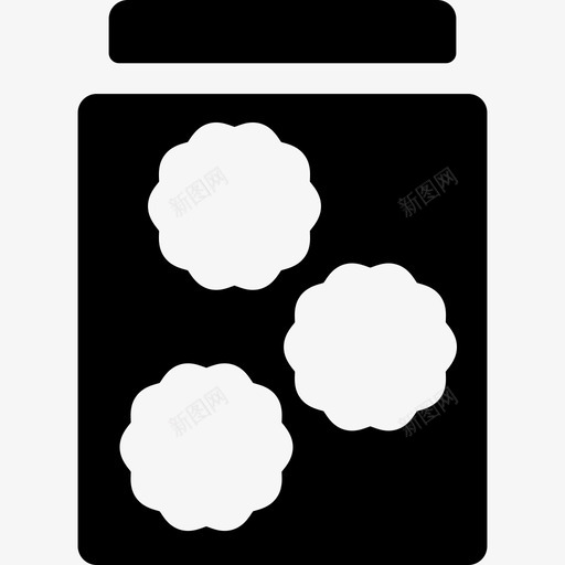 棉球浴室填充图标svg_新图网 https://ixintu.com 棉球 浴室填充图标