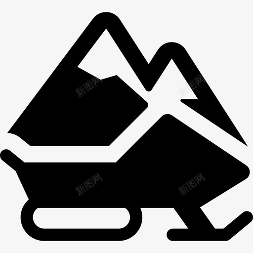 雪地摩托交通冒险运动3图标svg_新图网 https://ixintu.com 交通 冒险运动3 雪地摩托