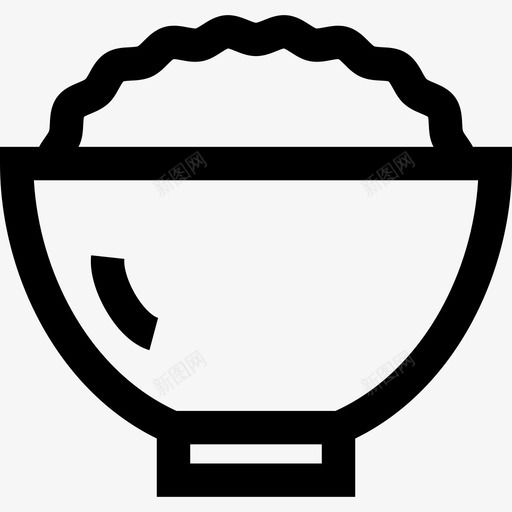 米饭食物4直系图标svg_新图网 https://ixintu.com 直系 米饭 食物4