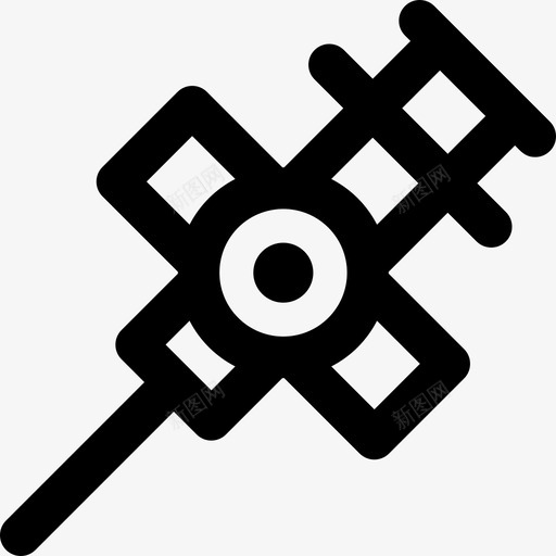 插管6号医院直线型图标svg_新图网 https://ixintu.com 6号医院 插管 直线型