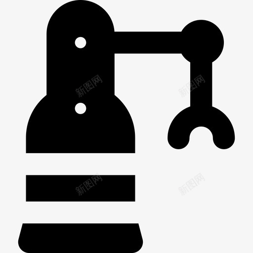 工业机器人工厂机械3填充图标svg_新图网 https://ixintu.com 填充 工业机器人 工厂机械3