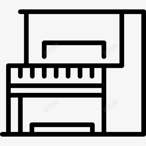钢琴远西方直线图标svg_新图网 https://ixintu.com 直线 远西方 钢琴