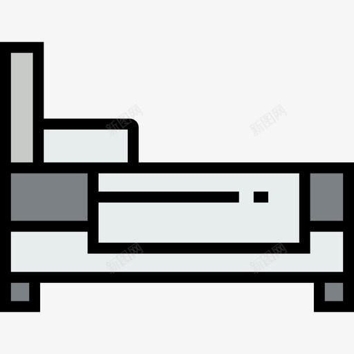 床睡眠时间2线性颜色图标svg_新图网 https://ixintu.com 床 睡眠时间2 线性颜色