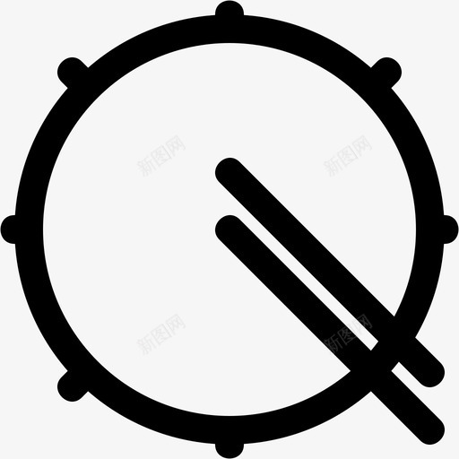 圈套乐队鼓图标svg_新图网 https://ixintu.com 乐队 圈套 音乐 鼓