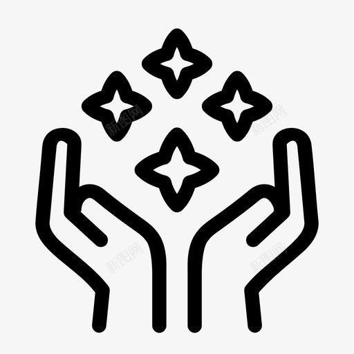 价值附加值业务图标svg_新图网 https://ixintu.com 业务 人手 价值 持有 附加值