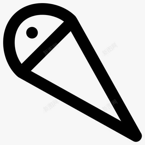 冰淇淋大胆的轮廓购物元素大胆的圆形图标svg_新图网 https://ixintu.com 冰淇淋 大胆的圆形 大胆的轮廓购物元素