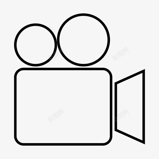 摄像机电影电影制作者图标svg_新图网 https://ixintu.com 剧院 多媒体 摄像机 电影 电影制作者
