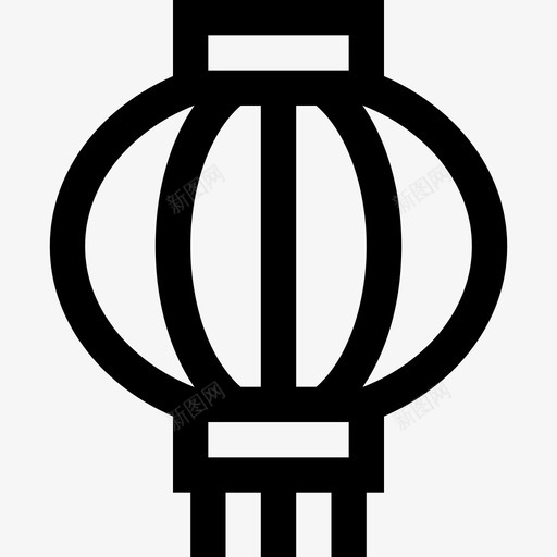 灯笼瓷器2直线型图标svg_新图网 https://ixintu.com 灯笼 瓷器2 直线型