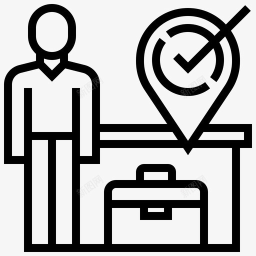 值机航空公司机场图标svg_新图网 https://ixintu.com pin 人员 值机 机场 机场线路 航空公司