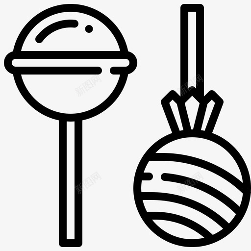 棒棒糖食物甜食图标svg_新图网 https://ixintu.com 太妃糖 快餐概述 棒棒糖 甜食 食物