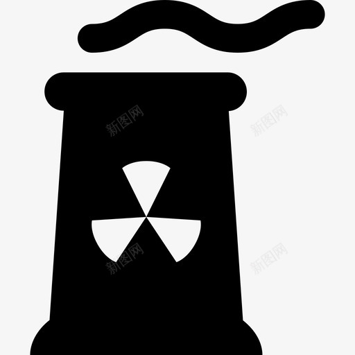 核电站技术能源发电图标svg_新图网 https://ixintu.com 技术 核电站 能源发电