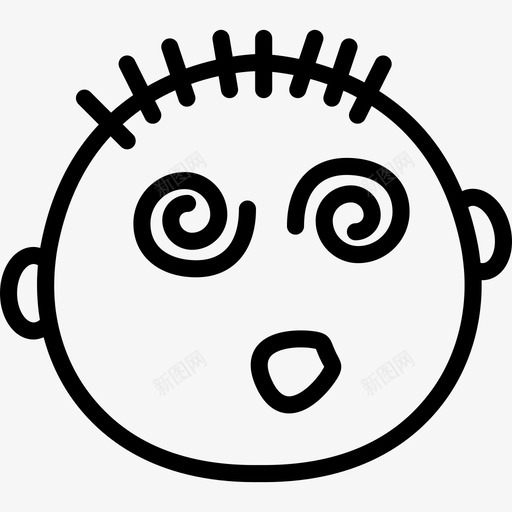 模糊表情符号收集线性图标svg_新图网 https://ixintu.com 模糊 线性 表情符号收集