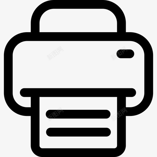 打印机多媒体收集线性图标svg_新图网 https://ixintu.com 多媒体收集 打印机 线性