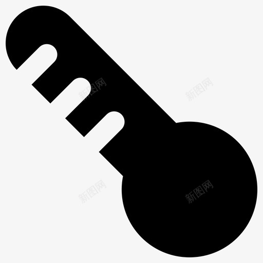 温度计固体医疗元件2填充图标svg_新图网 https://ixintu.com 固体医疗元件2 填充 温度计