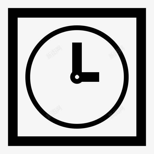 时钟小时分图标svg_新图网 https://ixintu.com 分 家具 家用 小时 时钟 时间 秒