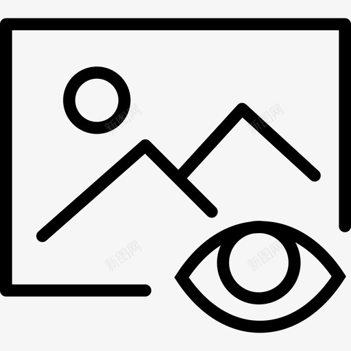 图像交互集线性图标svg_新图网 https://ixintu.com 交互集 图像 线性