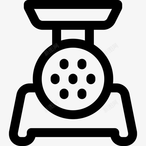 绞肉机家用电器系列直线型图标svg_新图网 https://ixintu.com 家用电器系列 直线型 绞肉机