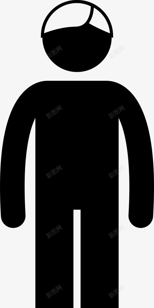 白发衰老男人图标svg_新图网 https://ixintu.com 男人 白发 老人 衰老 衰老的健康问题