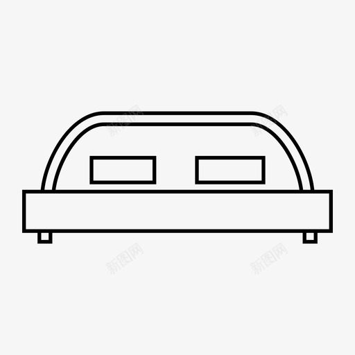 床卧铺沙发图标svg_新图网 https://ixintu.com 休息 卧铺 家具 家居用品 床 沙发 睡眠