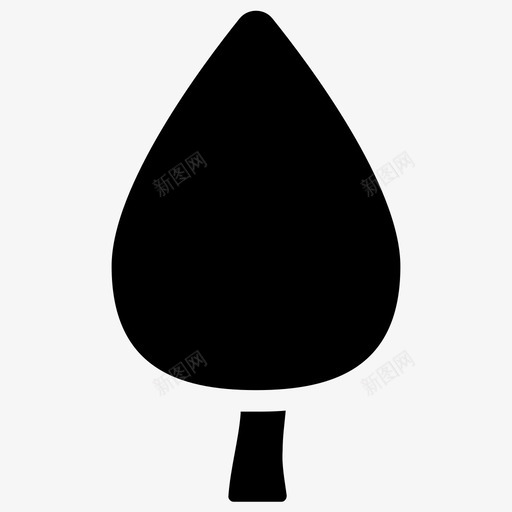 雪松树常绿树通用树图标svg_新图网 https://ixintu.com 常绿树 松树 树字形图标集 通用树 雪松树