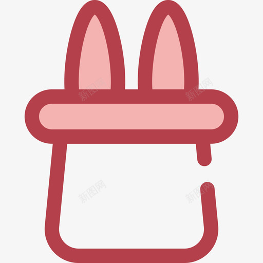 魔术师生日派对5红色图标svg_新图网 https://ixintu.com 生日派对5 红色 魔术师