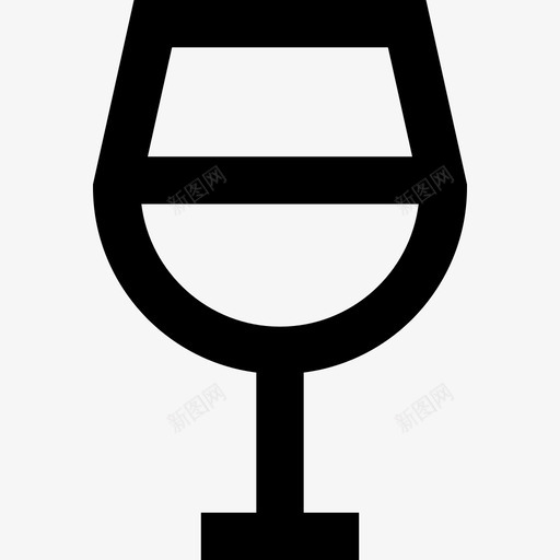 酒杯酒庄套装直线型图标svg_新图网 https://ixintu.com 直线型 酒庄套装 酒杯