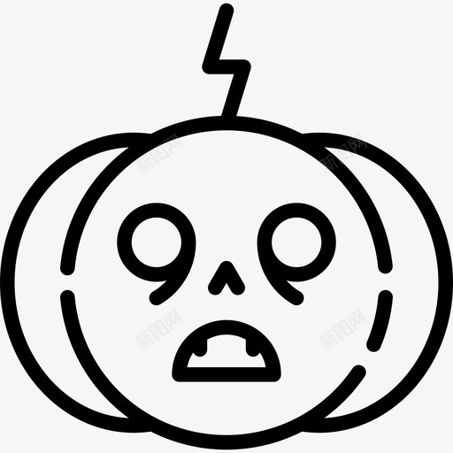 杰克奥兰特万圣节线装工艺线装图标svg_新图网 https://ixintu.com 万圣节线装工艺 杰克奥兰特 线装