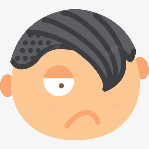 表情表情符号集扁平图标svg_新图网 https://ixintu.com 扁平 表情 表情符号集