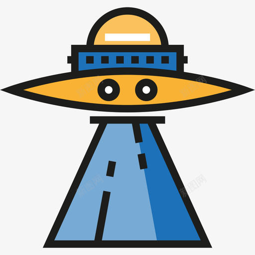 不明飞行物宇宙2线性颜色图标svg_新图网 https://ixintu.com 不明飞行物 宇宙2 线性颜色