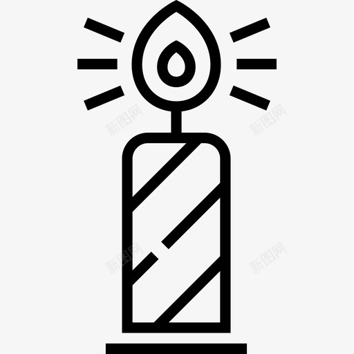 蜡烛生日派对9直系图标svg_新图网 https://ixintu.com 生日派对9 直系 蜡烛