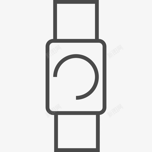 watch 智能手表svg_新图网 https://ixintu.com watch 智能手表 watch 线性 单色 方正