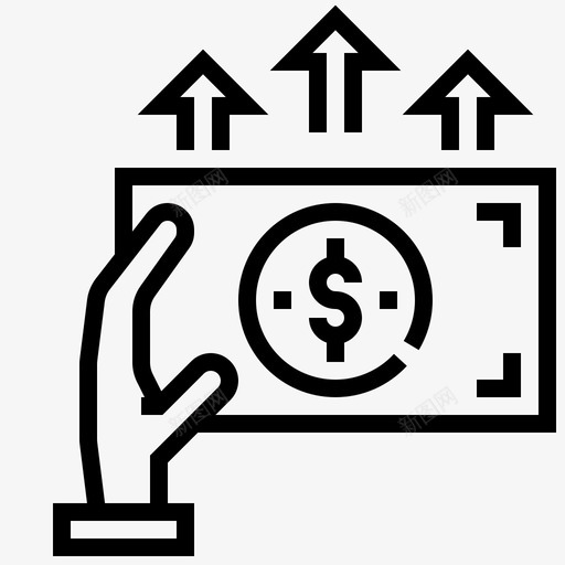 付款现金货币图标svg_新图网 https://ixintu.com 付款 现金 美元 货币 黑色星期五行