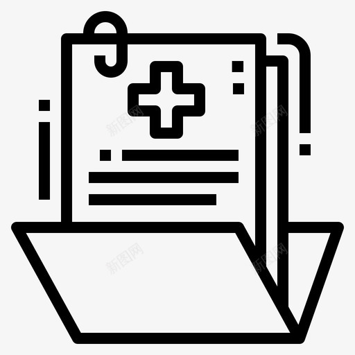 病例记录文件文件夹图标svg_新图网 https://ixintu.com 医学 医学001 文件 文件夹 病例记录