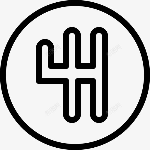 变速箱自动线性图标svg_新图网 https://ixintu.com 变速箱 线性 自动