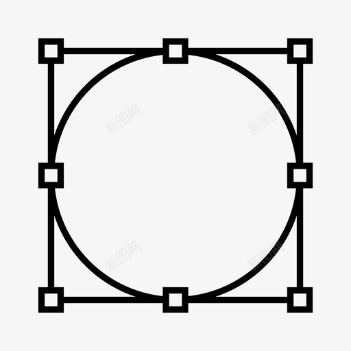 圆形造型操纵柄编辑操纵图标svg_新图网 https://ixintu.com 圆形造型操纵柄 操纵 编辑 设计界面 调整大小