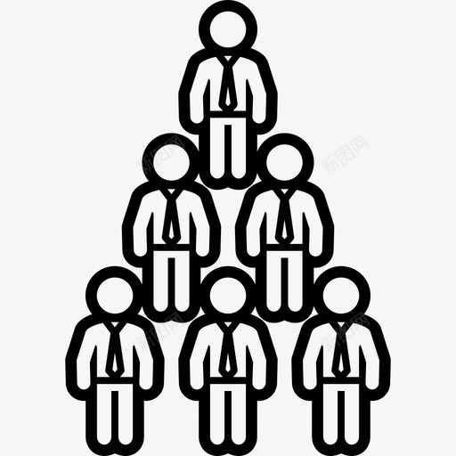 人物金字塔商人图表图标svg_新图网 https://ixintu.com 人物金字塔 商人 图表 组织 结构